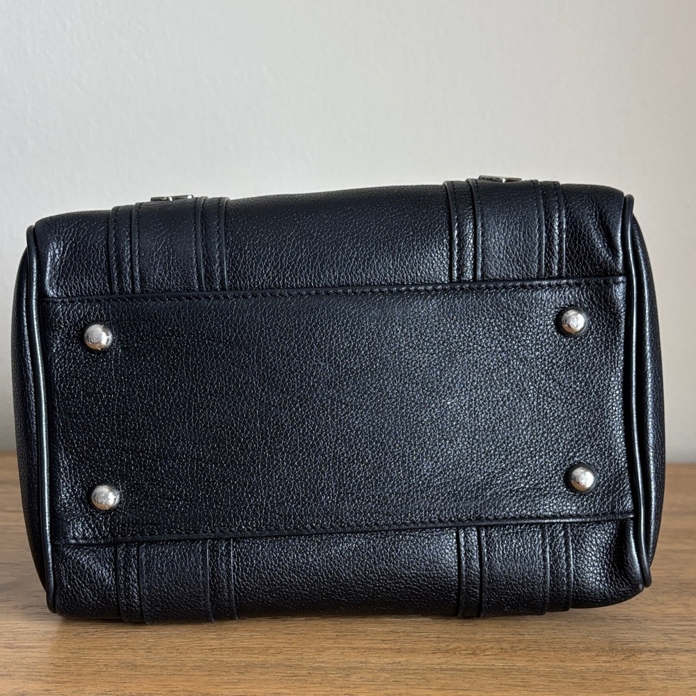 MCM Black Leather Mini Boston Bag - Picture 12 of 12